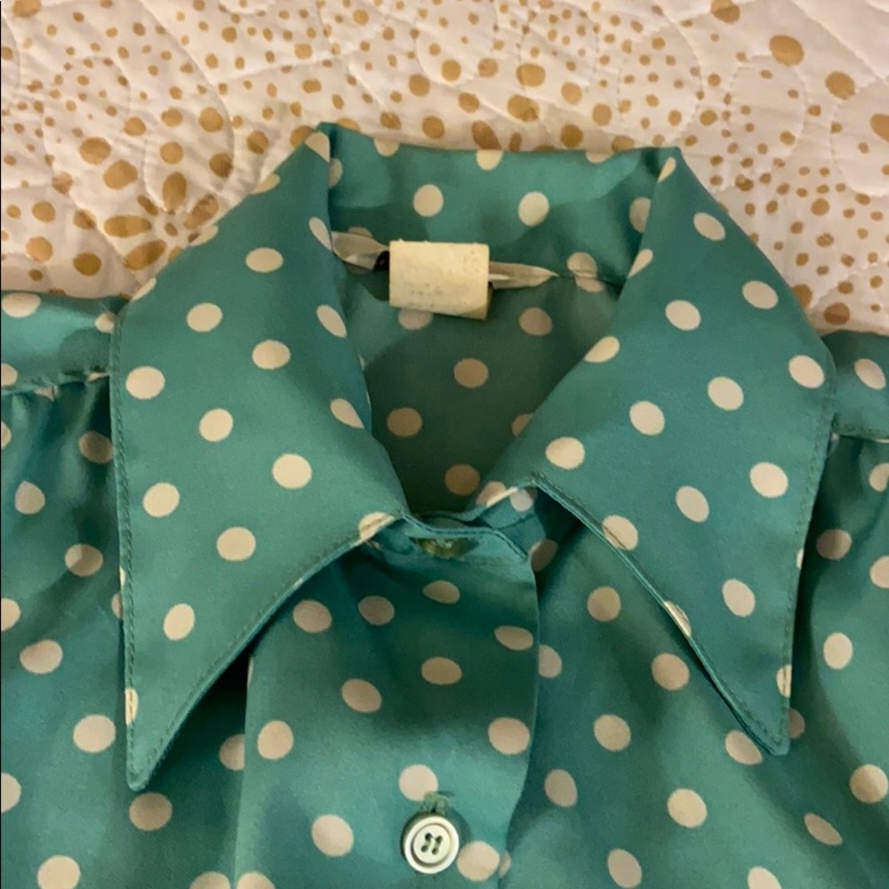 Vintage beautiful polka dots blouse.